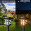 Solárna LED lampa na trávnik - IP65 vodotesné záhradné svetlo teplé, automatické