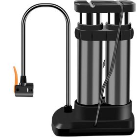   Prenosná hustilka pneumatík na bicykel - vysokotlaková pumpa, dvojvalec