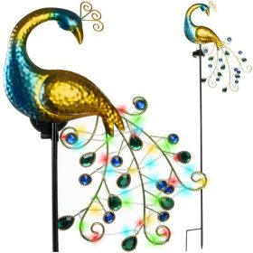   Solárne záhradné svetlo Peacock - 40 LED, IP44, súmrakový senzor, otočný panel