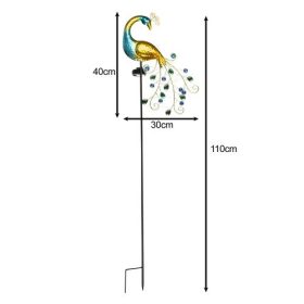   Solárne záhradné svetlo Peacock - 40 LED, IP44, súmrakový senzor, otočný panel