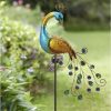 Solárne záhradné svetlo Peacock - 40 LED, IP44, súmrakový senzor, otočný panel