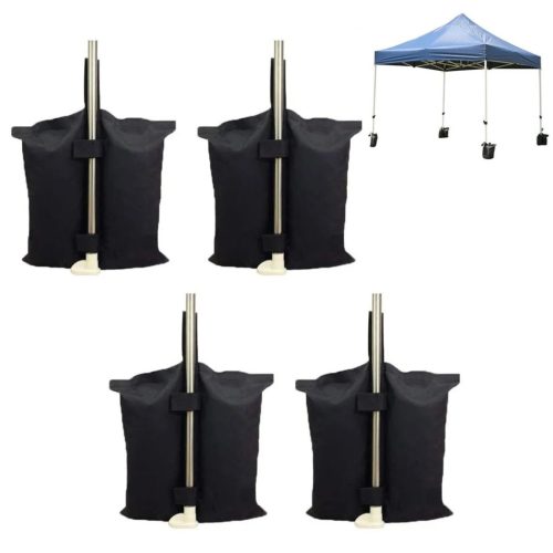 Sada záťažových vriec na piesok pre pavilón - 4 ks, zapínanie na suchý zips, nosnosť 25 kg