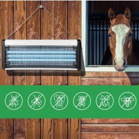   60W lapač hmyzu s UV svetlom - 3800V, 300 m2, 3x20W žiarivka, závesný