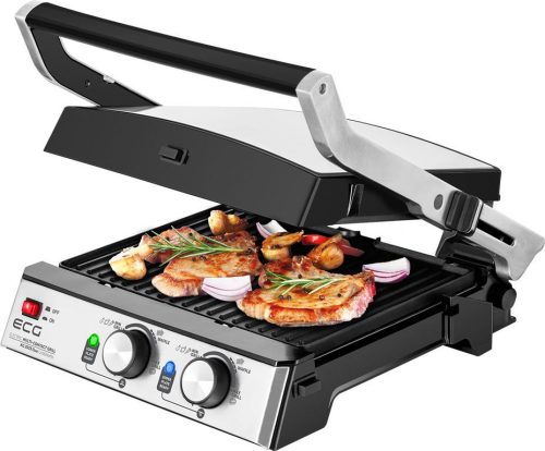 Kontaktný gril a vaflovač 2000 W, 4 režimy varenia, nepriľnavý povrch, dvojitý termostat