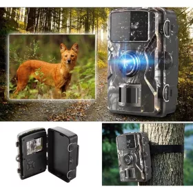   Vezeték nélküli, vízálló FullHD vadkamera terepmintás éjjellátó, mozgásérzékelő