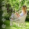 Függo Garden Macrame s párom, brazílske kreslo v boho štýle - béžová