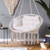 Függo Garden Macrame s párom, brazílske kreslo v boho štýle - béžová