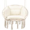 Függo Garden Macrame s párom, brazílske kreslo v boho štýle - béžová