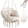 Függo Garden Macrame s párom, brazílske kreslo v boho štýle - béžová