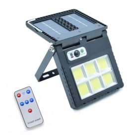   Dvojitý solárny LED reflektor so senzorom pohybu a diaľkovým ovládaním, 3 režimy