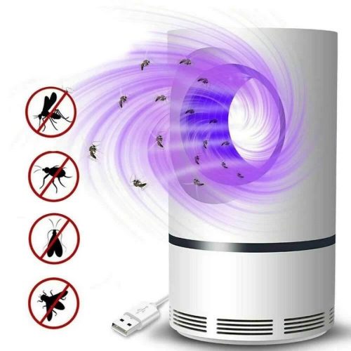 USB tichý odpudzovač komárov s LED svetlom bez chemikálií, kompaktný, 16 cm