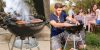 Záhradný gril na drevené uhlie Grill Master s vekom - mobilný, na kolieskach s extra úložným priestorom
