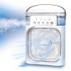 Stolný ventilátor so zvlhčovačom vzduchu, 600 ml, 3 rýchlosti, LED svetlo, USB