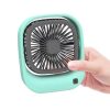 Stolný mini ventilátor s nabíjaním cez USB, 2 rýchlosti, kompaktný dizajn