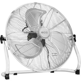   Podlahový ventilátor 100 W s povrchovou úpravou z nehrdzavejúcej ocele, priemer 45 cm, 3 rýchlosti, tichý,
