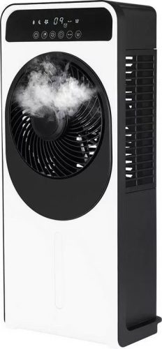 Ventilátor 2 v 1 s funkciou hmly, 12 rýchlostí, LED displej, diaľkové ovládanie