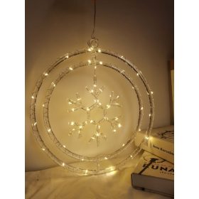 Modee Karácsonyi LED Dekoráció Ablakra Elemes C3009