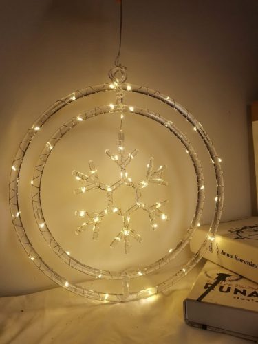 Modee Karácsonyi LED Dekoráció Ablakra Elemes C3009