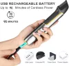 5 az 1-ben haj- és szakállvágó LED fénnyel, vezeték nélküli, USB-s, acél penge