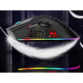  Akkus Vezeték nélküli gamer egér RGB világítással, állítható DPI, tölthető