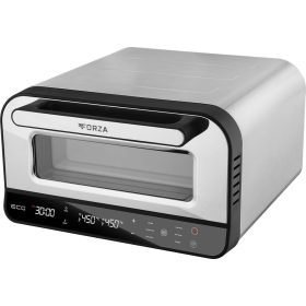   Forza Professzionális Pizzasütő Otthonra, 450 °C, 5 automata program, 1850W,