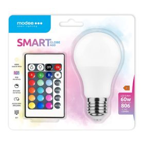   LED Smart (Remote) Globe (Gömb) A60 9,4W E27 270° RGB+W (806 lumen)