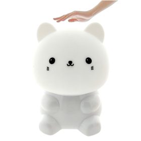   Cicás LED éjjeli lámpa RGB, érintős, USB tölthető, gyerek hangulatlámpa