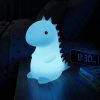 Dinos LED éjjeli lámpa RGB, érintős, USB tölthető, gyerek hangulatlámpa