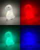 Dinos LED éjjeli lámpa RGB, érintős, USB tölthető, gyerek hangulatlámpa