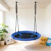 Fészekhinta 100 cm - kék, függeszthető kerti hinta 100 kg terhelhetőséggel