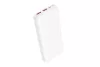 Powerbank PD 20W QC 22.5W gyorstöltéssel, 10000 mAh, USB-C, LED kijelző, fehér