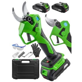   Akkumulátoros metszőolló, szénkefe nélküli motor, 40 mm vágás, 2 db akku