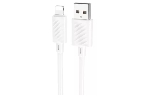 Töltő és adatkábel 200cm fehér lightning X88