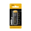 18650 Li-ion akkumulátor 3400 mAh, 3.7V, védett, button top újratölthető elem
