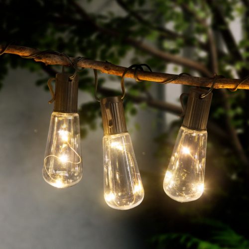 Solárny svetelný reťazec LED - dizajn žiarovky - 30 LED - 180 cm