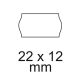 Cenová páska biela 1 rad 14,5m (22x12mm) 1200ks/rola