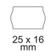 Cenová páska biela 2 rady 14,5m (25x16mm) 900ks/rola
