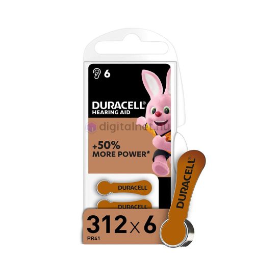 Duracell batéria do načúvacích prístrojov DA312 0%Hg (1,45V) B6