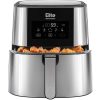 Air Fryer 8 Liter XXL kivehető kosár Forrólevegős Fritőz Kijelzővel, INOX, 1800W