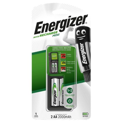 Nabíjačka batérií Energizer MINI + 2ks 2000mAh R2U AA