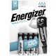 Batéria Energizer Max PLUS AAA s dlhou životnosťou Micro Ceruza LR03 B4