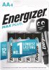 Tužková batéria Energizer Max PLUS AA s dlhou životnosťou LR6 B4