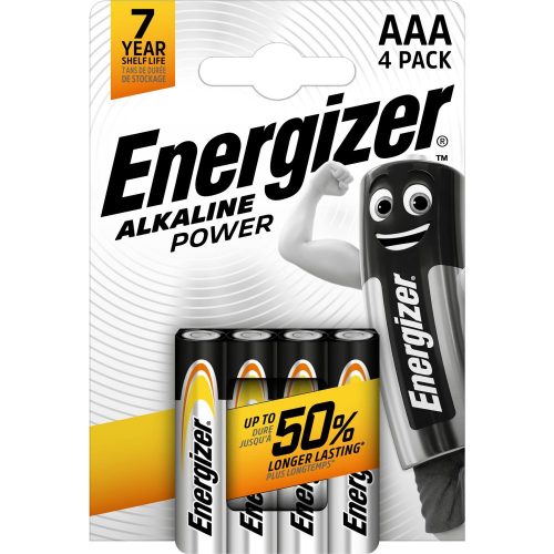 Energizer Alkaline Power Alkalická mikro batéria AAA B4 s dlhou životnosťou