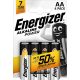 Energizer Alkalická napájacia alkalická tužková batéria AA LR6 B4