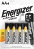 Energizer Alkalická napájacia alkalická tužková batéria AA LR6 B4