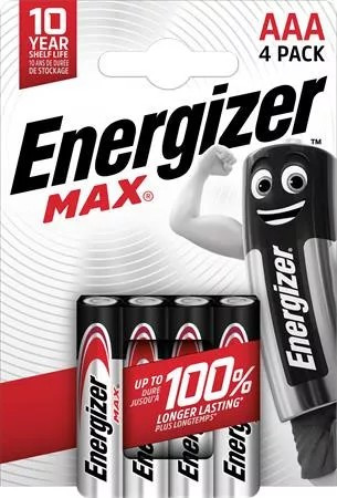 Mikro batéria Energizer MAX s dlhou životnosťou AAA LR03 B4