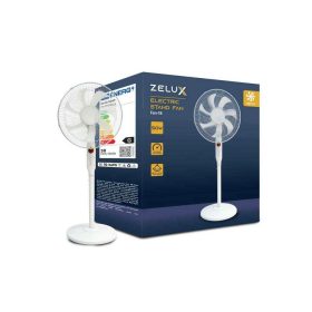   Stojanový ventilátor Zelux 50 W, 3 rýchlosti, časovač, oscilačný, priemer lopatiek 45 cm,