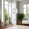 Stojanový ventilátor Zelux 50 W, 3 rýchlosti, časovač, oscilačný, priemer lopatiek 45 cm,