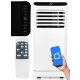 Mobilná klimatizácia 3 v 1, 2,6 kW, 9000 Btu, WiFi, dotykový LED panel,
