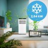 Mobilná klimatizácia 3 v 1, 2,6 kW, 9000 Btu, WiFi, dotykový LED panel,